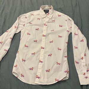 Bonobos men's slim fit dress shirt - festive piñata pattern